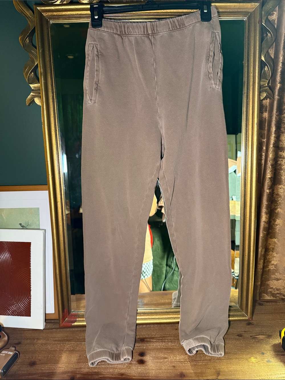 Joah Brown Empire Joggers in Cocoa French Terry - Picture 4 of 9